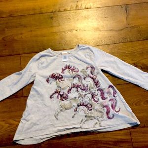 Gymboree long sleeve screen print tee